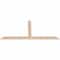 Ekena Millwork Portland Smooth Timber Gable Bracket, Douglas Fir, 96"W x 44"H x 1 1/2"D x 5 1/2"F, 11/12 Pitch GBW096X44X0206POR00SDF - alternate 2